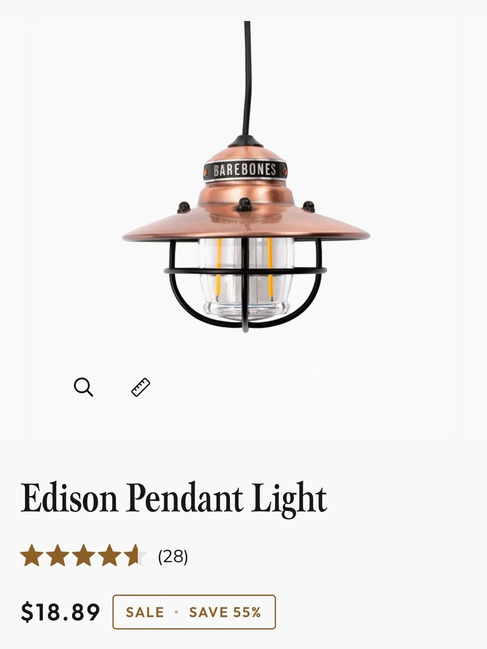 4 Copper Edison Pendant Lanterns